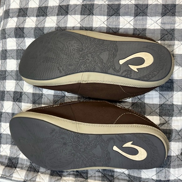 OluKai Dark Brown Slip-On Loafers - Picture 3 of 3